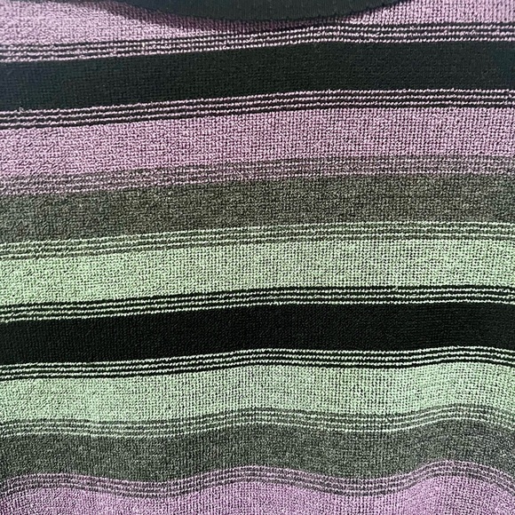 VINTAGE Alfred Dunner Green and Purple Crewneck Sweater MEDIUM - Picture 5 of 7